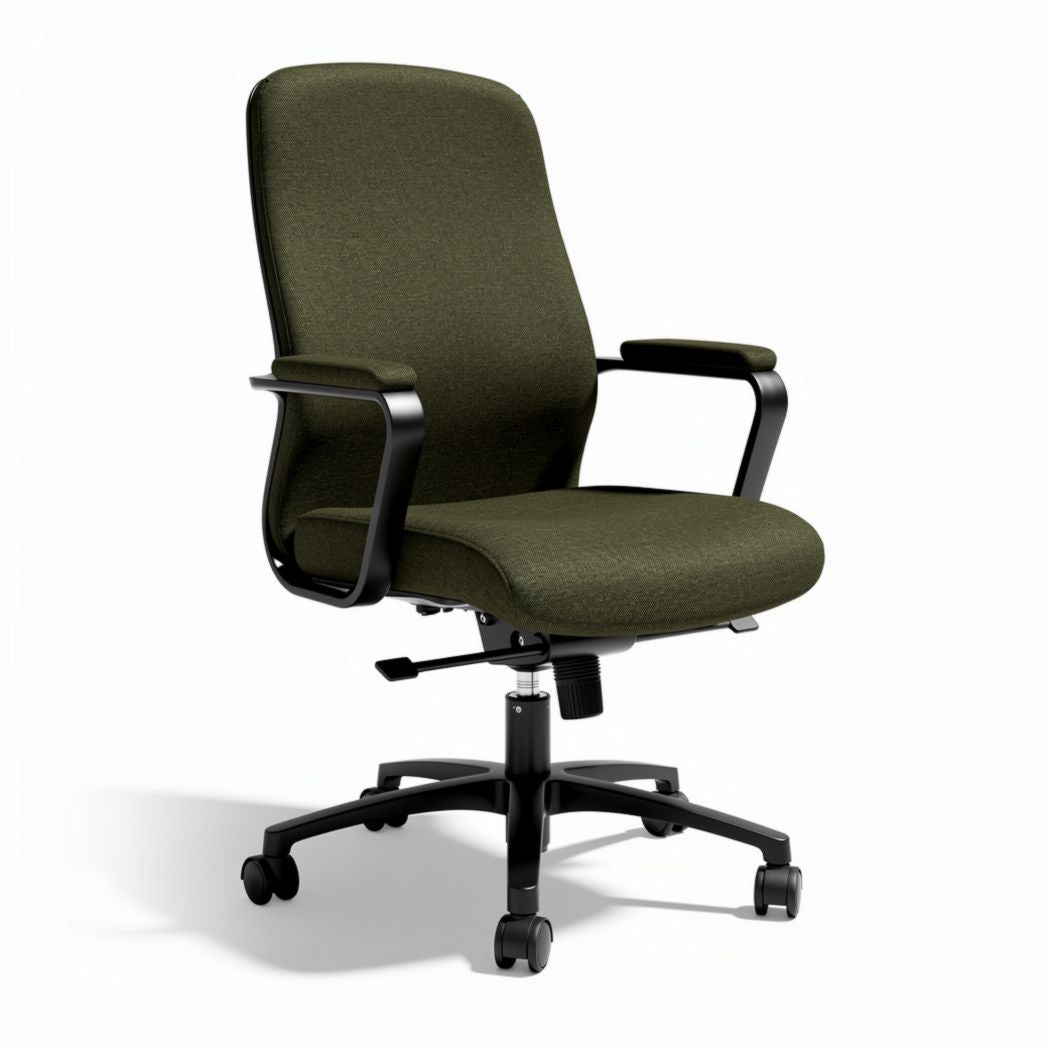 Ergonomische bureaustoel met verstelbare leuningen in groen 60 x 60 x 100cm